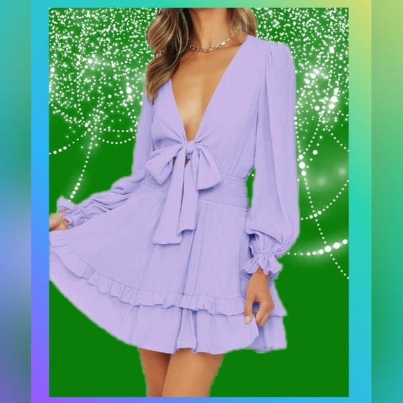 Sassy Tiered Swing Mini Skater Dress - Picture 3 of 9